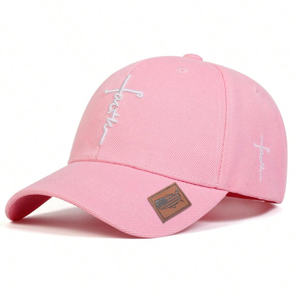 Men Sword Cross Embroidered Baseball Cap Outdoor Adjustable Sunscreen Leisure Hat Spring Autumn Travel Tourism Beach Vacation