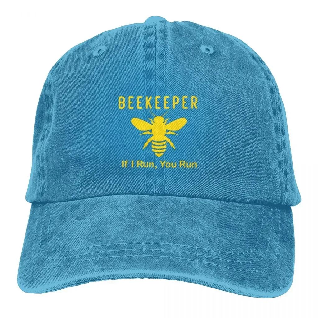 Apicoltore Se Corro Io Corro Cappellino da Baseball Divertente Apicoltura Moda Outdoor Cappelli Hip Hop Cappellini da Baseball Lavati Stampati alla Moda