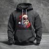 Men's Christmas Print Color Block Hooded Casual Sports Comfort Sweatshirt