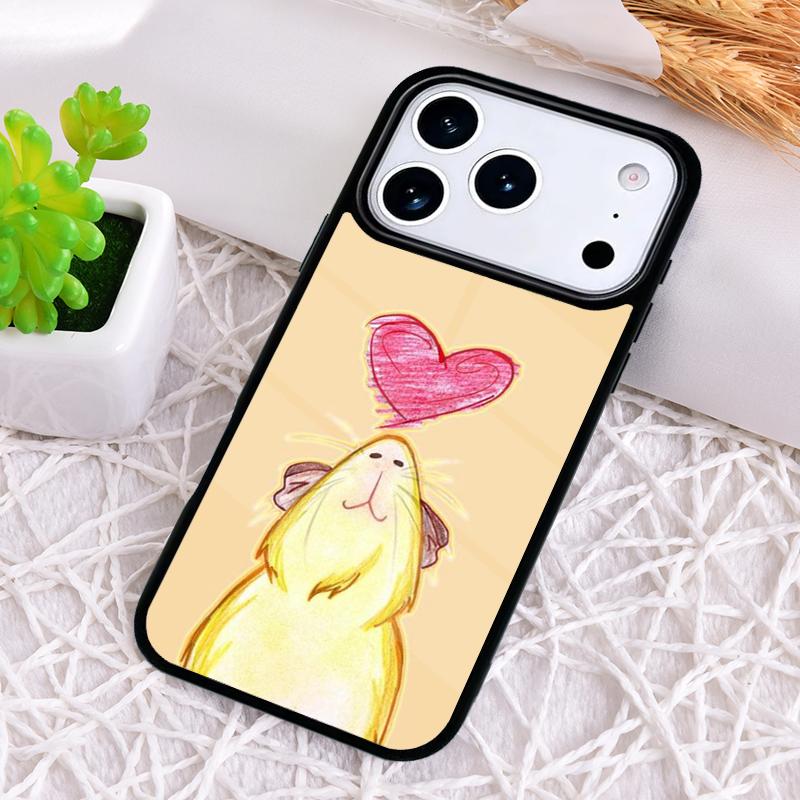 Cartoon Guinea Pig Soft Phone Case for iPhone 17 Air 16 15 11 12 14 13 Pro Max Shockproof Cover