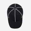 Adjustable Professional Referee Baseball Cap Black / White Peak Cap for Soccer Match  Women
