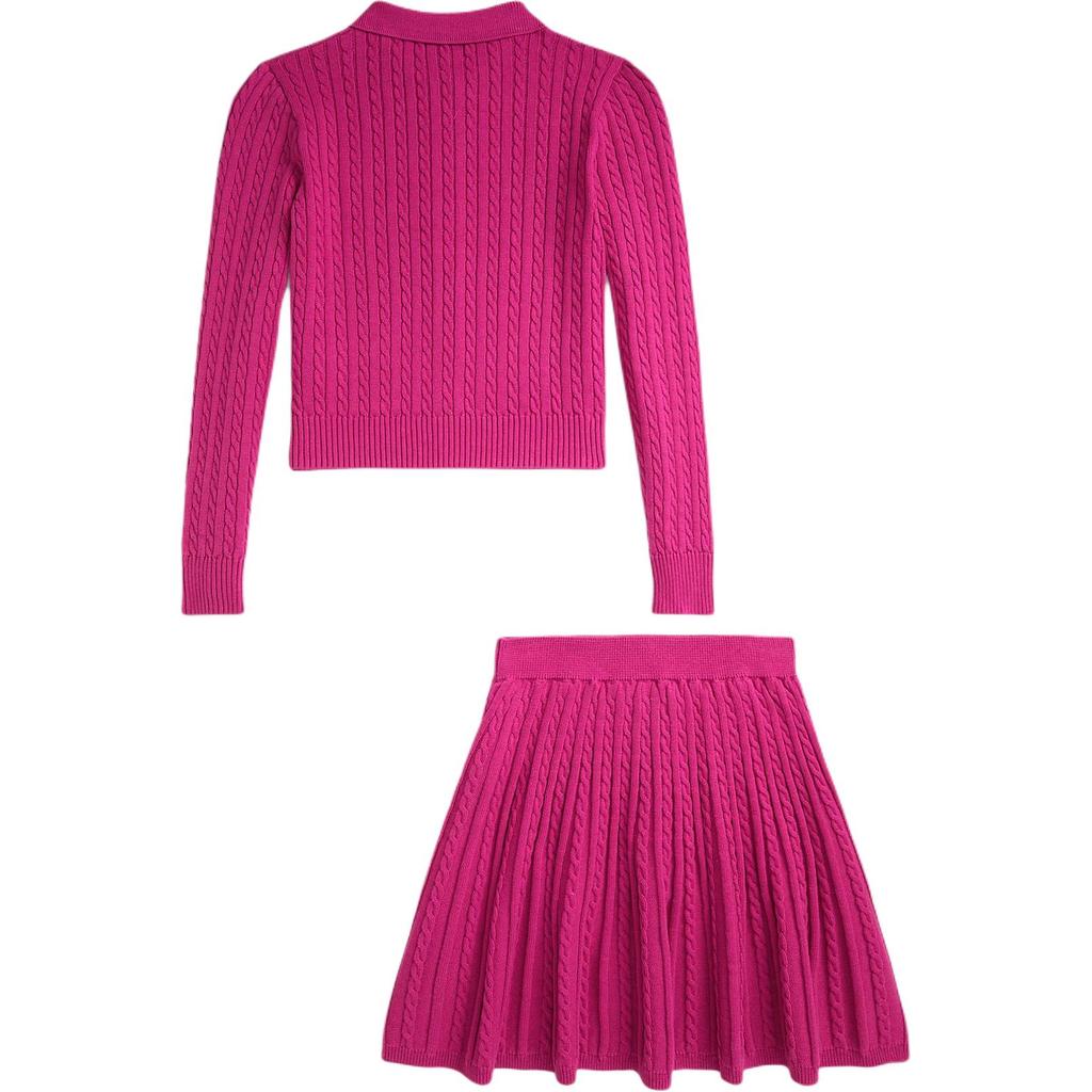 Polo Ralph Lauren Kids  Dress Set Cotton Polo Collar Button-Up Shirt Skirt Kids Dress Set CWPO2STG2U20027-650