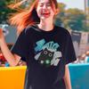 Voice Call Cat Japanese Style T Shirt Men Women Fashion Tshirts Summer Tops Cotton Loose Street Hip Hop T-Shirts 5XL