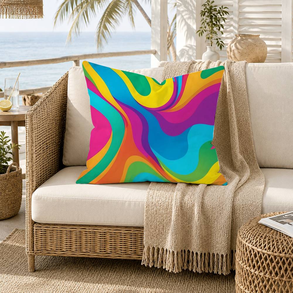 Striped ColorBlocking Art Pattern Pillow Case for Sofa Living Room Home office Decor Protective Cover