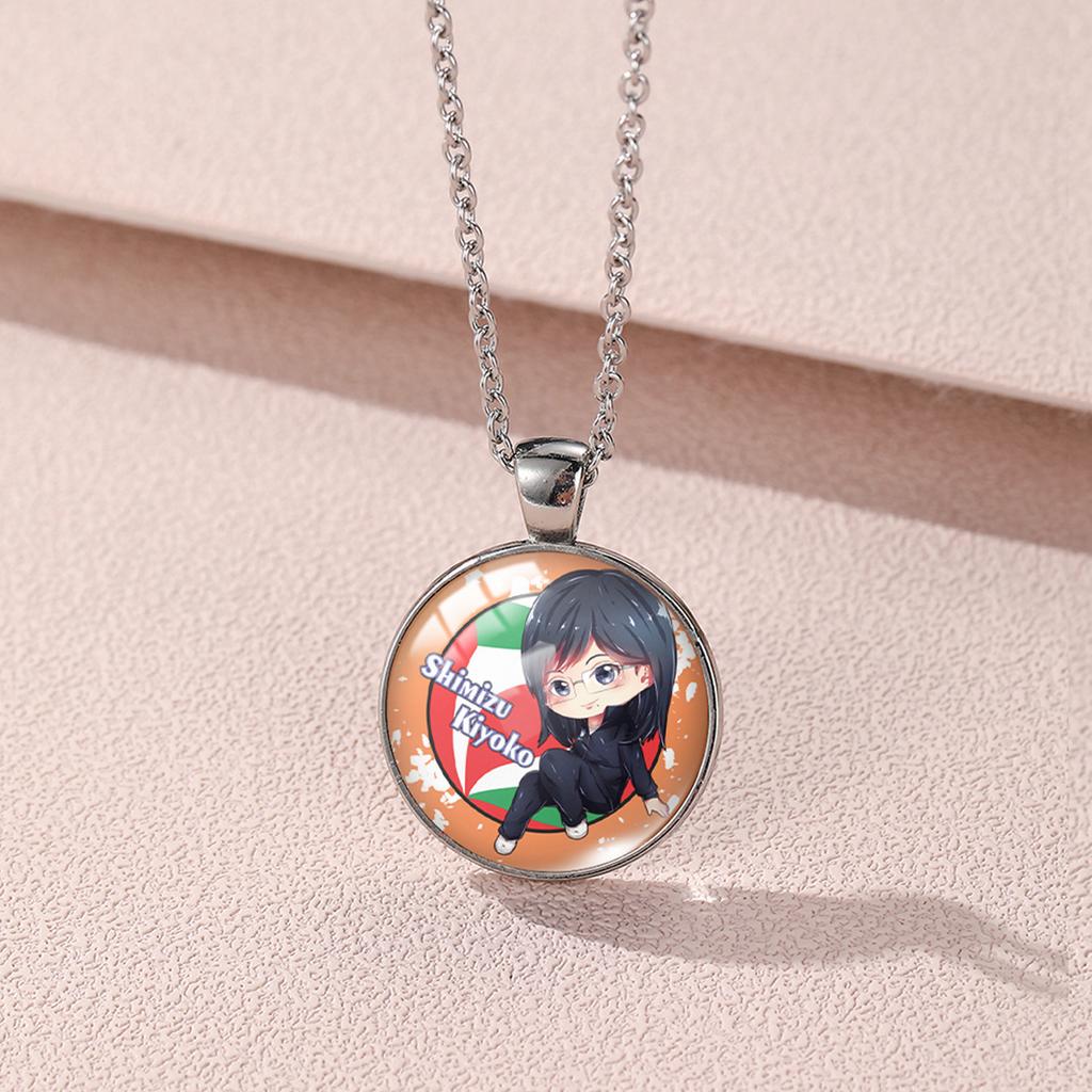 Quality Premium Hinata Shoyo Anime Necklace With Gemstone Style For Trendy Fashion Lovers
