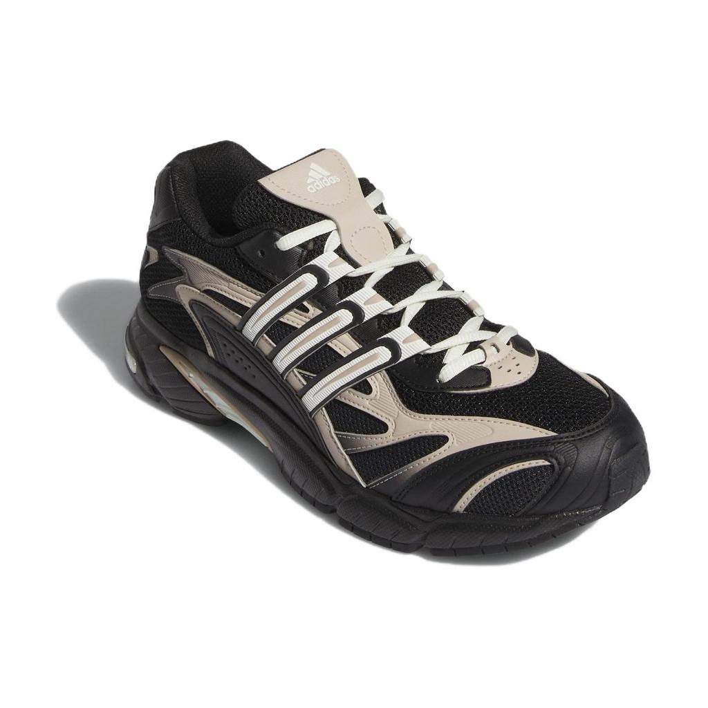 Adidas Temper Run 2.0 Mesh Synthetic Leather Classic Cushioning Durable Low-Top Lifestyle Sneakers Unisex Sneakers Black White JH7143