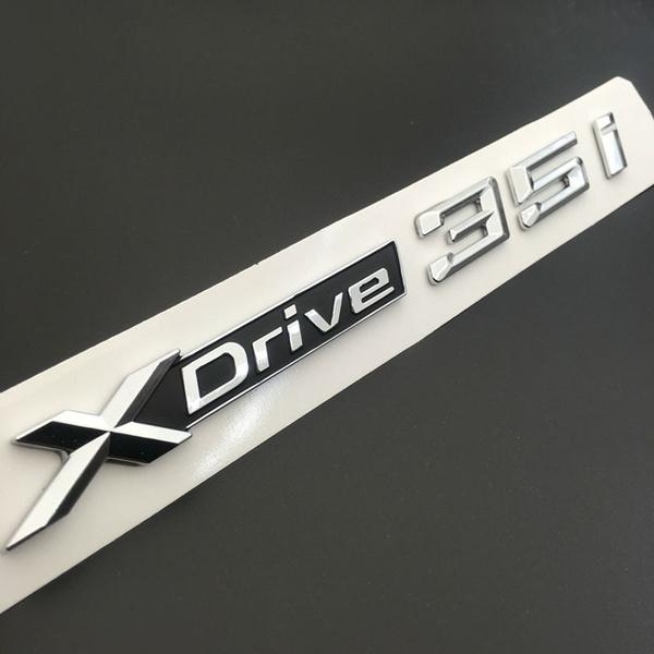 ABS Chrome Car XDrive Emblem Trim Sticker X Drive 20i 25i 28i 30i 35i 40i 48i 50i For X1 X3 X4 X5 X6