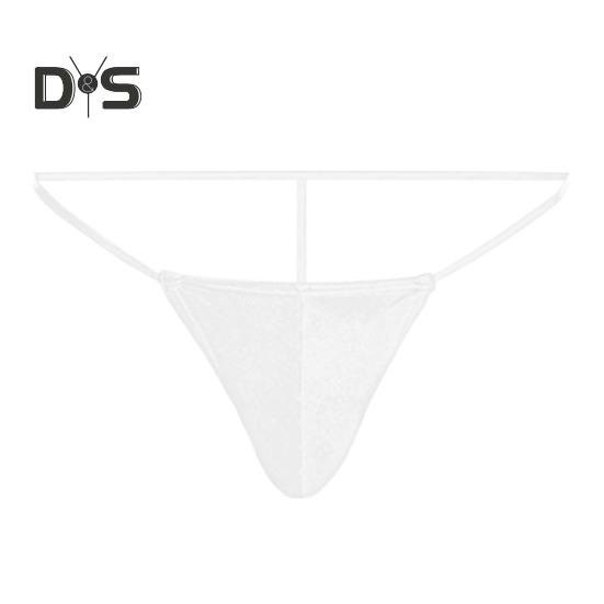 Sexy Herren-Tanga, niedrige Taille, U-konvex, T-String-Stil, atmungsaktive Unterwäsche, freie Bewegung, einfarbige Slips für den Alltag
