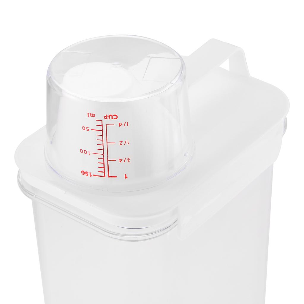 1PC 1100/1800/2300ml Laundry Detergent Dispenser Plastic Empty Liquid Laundry Soap Containers with Scale Laundry Powder Holder