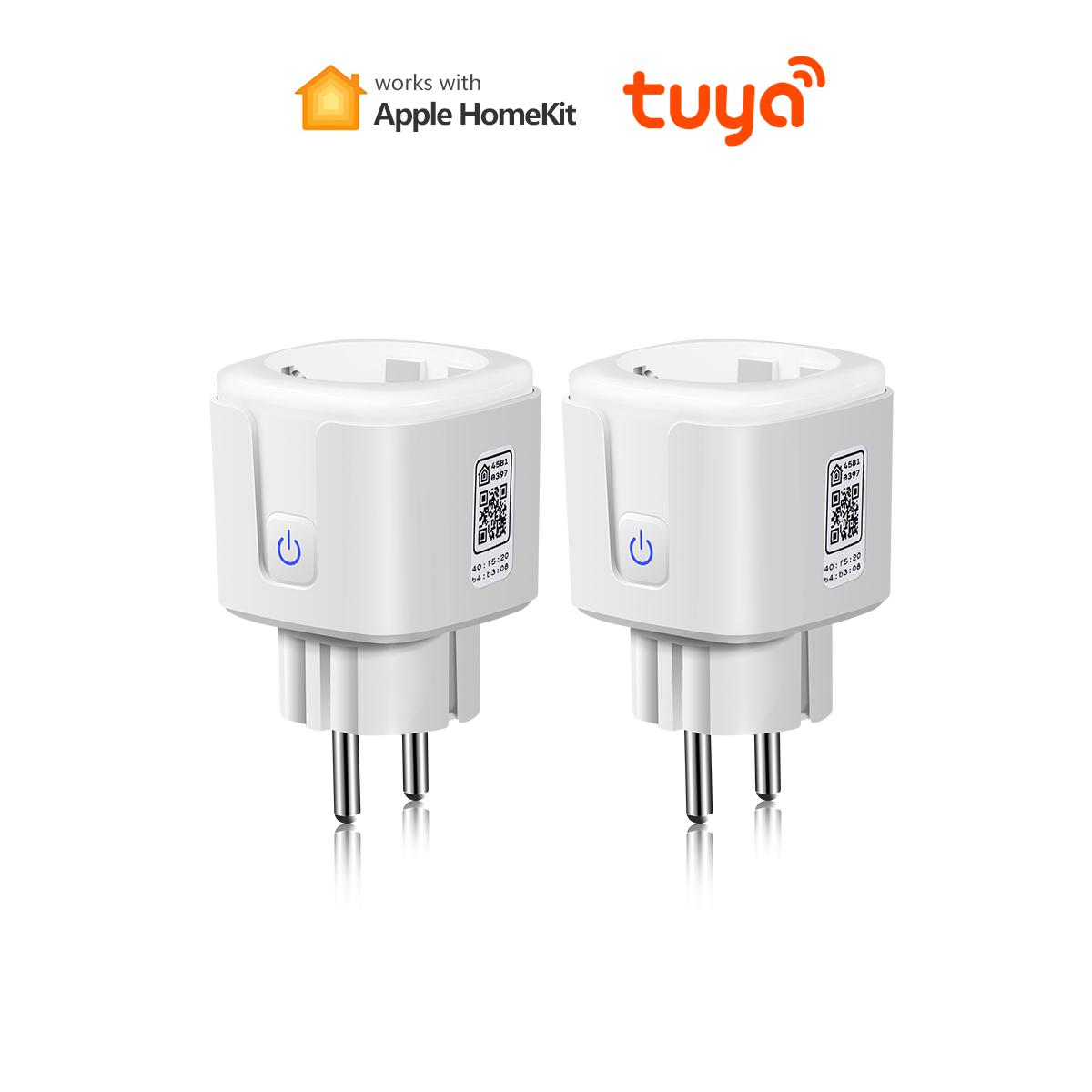 

Сертифікований MFI Homekit Tuya Smart Life WIFI Plug Розетка Перемикач 16A Таймінг Дистанційне керування Розумний дім Для Alexa Google Assistant