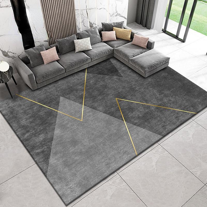 Geometric Abstraction Carpets for Living Room Decoration Bedroom Decor Rugs Sofa Coffee Table Carpet Non-slip Area Rug Floor Mat