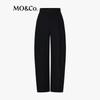 MO&Co. Women's Wool Blend Straight Leg Trousers