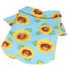 Pet T Shirt Cotton Soft Cute Sun Flower Printed Fashionable Dog Summer Vest Clothes for Puppy Cats