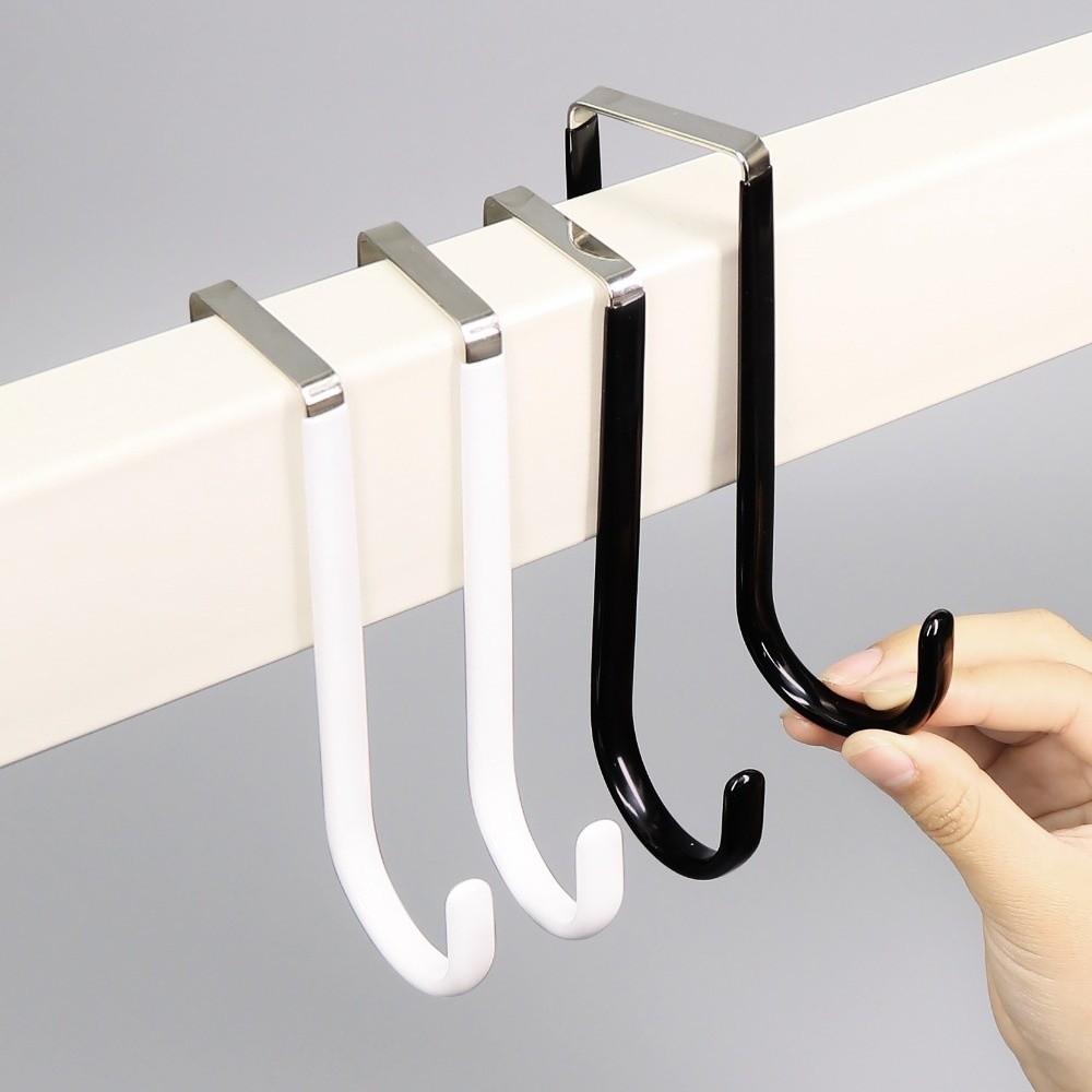 2pcs Metal Towel Hanging Rack Plastic Coating Shower Hanger New Coat Hanger  for Closet Organizer