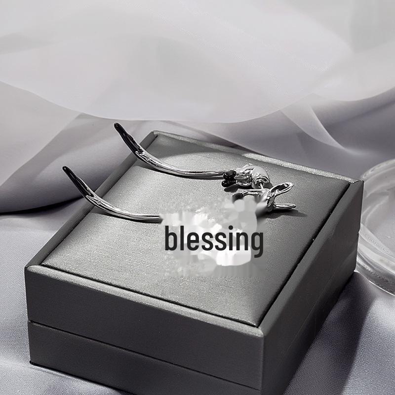 2025 Silbernadel Fuchsschwanz Französische Ohrringe: Stilvoller Langohrschmuck