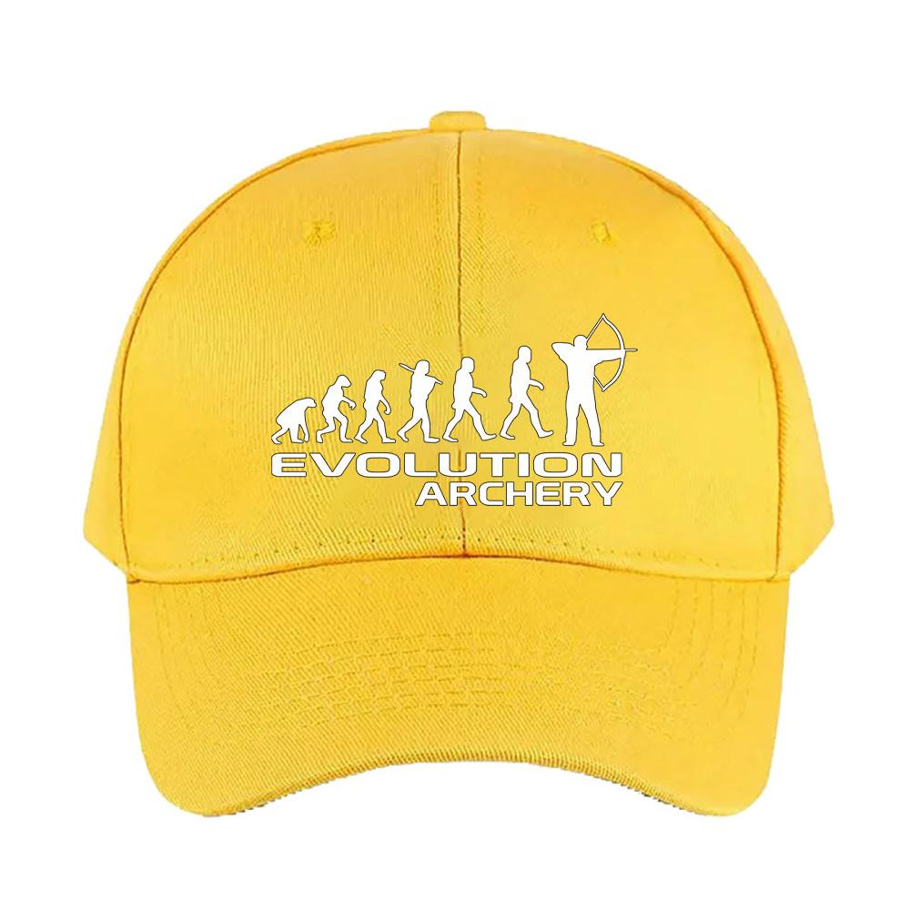 Evolution Of Archery funny Cap Summer Woman Man Baseball Cap Adjustable with Curved Brim Duckbill Cap Protection Sun Hats