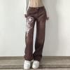 Vintage Straight Wide Leg Jeans Women Y2K Harajuku Casual Hip Hop Pants