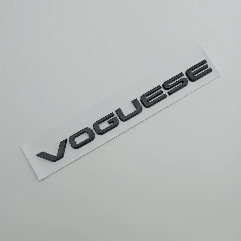 3d ABS Chrome Black Logo Vogue SE Emblem Letters Car Trunk Badge Decal For  Vogue SE Sticker Accessories