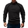 Men's Casual Style Loose Fleece Stand-up Collar Long-sleeved Sweatshirt