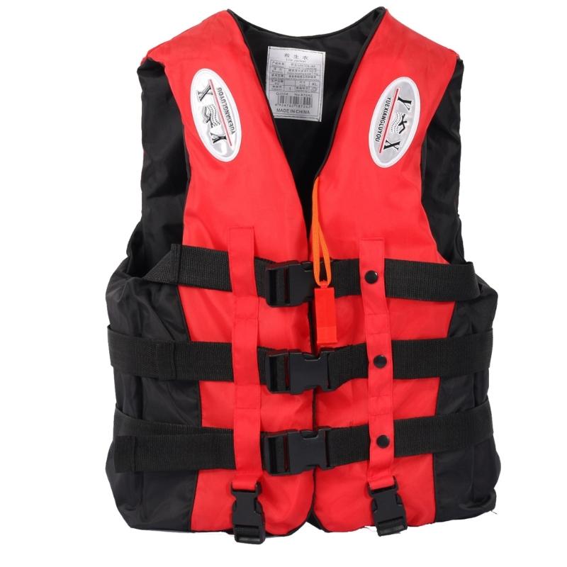 Kids Swimming Life Vest Adjustable Boating Drifting Aid Jackets Buoyancy Jackets with Whistle for Water Sports Activity