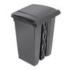 Poubelle de Cuisine - JANTEX - 45 Litres - Pédale - Polypropylène - Noir