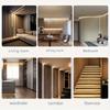 Motion Sensor Led COB Light Strip Battery Usb Powered 5V Auto ON/OFF Liner Lighting Diode for Cabinet Wardrobe Kitchen Staircase