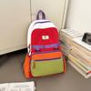 Schoolbag1011 new contrasting color splicing backpack junior high school college student schoolbag casual versatile travel bag men's and women's 