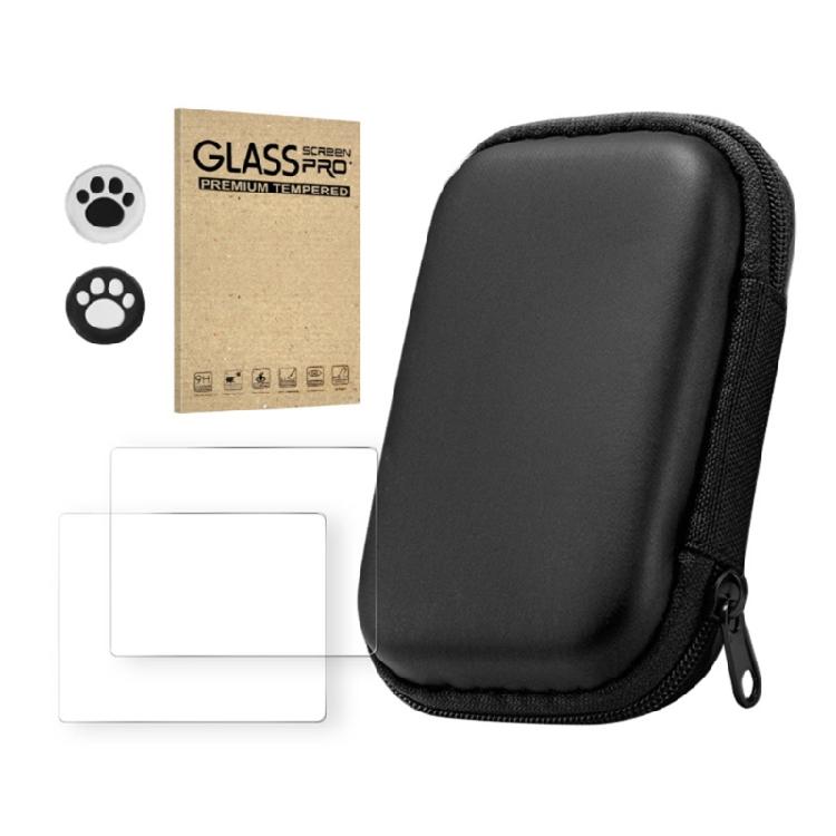 

Carrying Case & Tempered Film Set for R36S/R35S/RGB20S Protective HardShells Travel Carrying Case for Consoles чорний