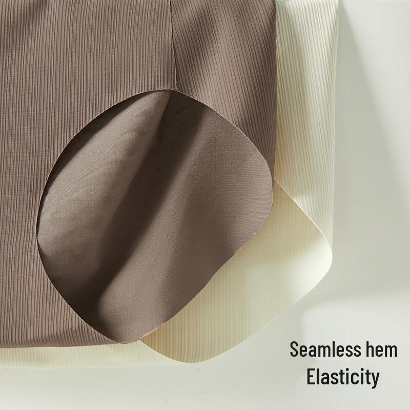 Maoren Women's Seamless High-Waist Antibacterial Briefs