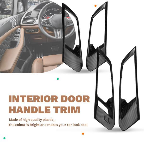 Set of 4 Interior Pull Handle Frames for Left-Hand Drive BMW X5 (2019-2020 Models)
