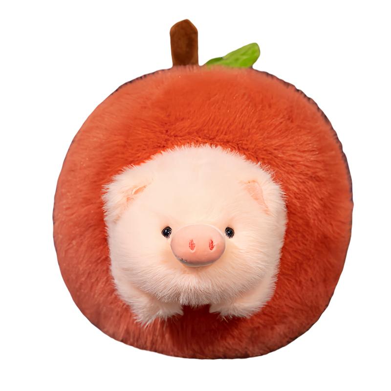 Apple Pig Doll Stuffed Plush Toys Plush Filled Animal Cute Pig Throw Pillow Home Sofa Bedroom Cushion Gifts For Friends
