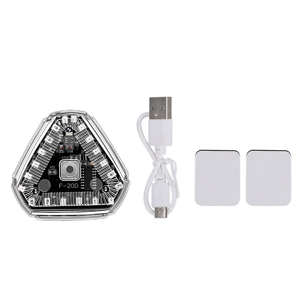 

1-4X Стробоскопический сигнальный фонарь на солнечной батарее Мотоцикл Автомобиль Мотоцикл Разноцветный Водонепроницаемый Светодиодный Ночной Задний Мигающий Сигнальный Фонарь