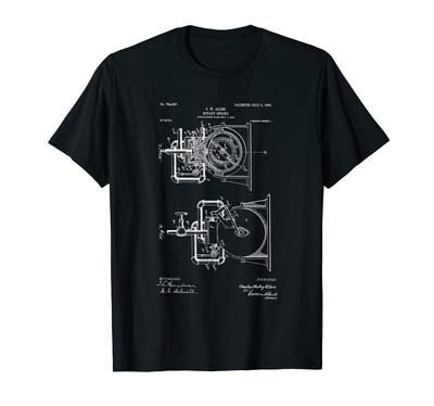 Vintage Zeichnungen C.W. Allen Wankelmotor T-Shirt