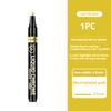 6/1pcs Chrome Pen Marker Reflective Mirror Electroplating Paint Repair Marker For Rock Ceramic Glass 0.8/1/2mm Nib Art Craftwork