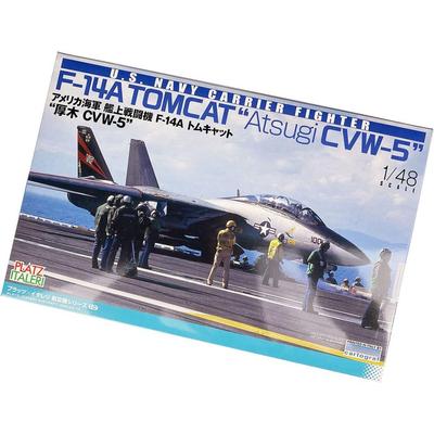 PLATZ /Italeri 1/48 US Navy Carrier-Based Fighter F-14A Tomcat Atsugi CVW-5 Plastic Model Kit TPA-10 Gray 41cm X 39cm X 11cm