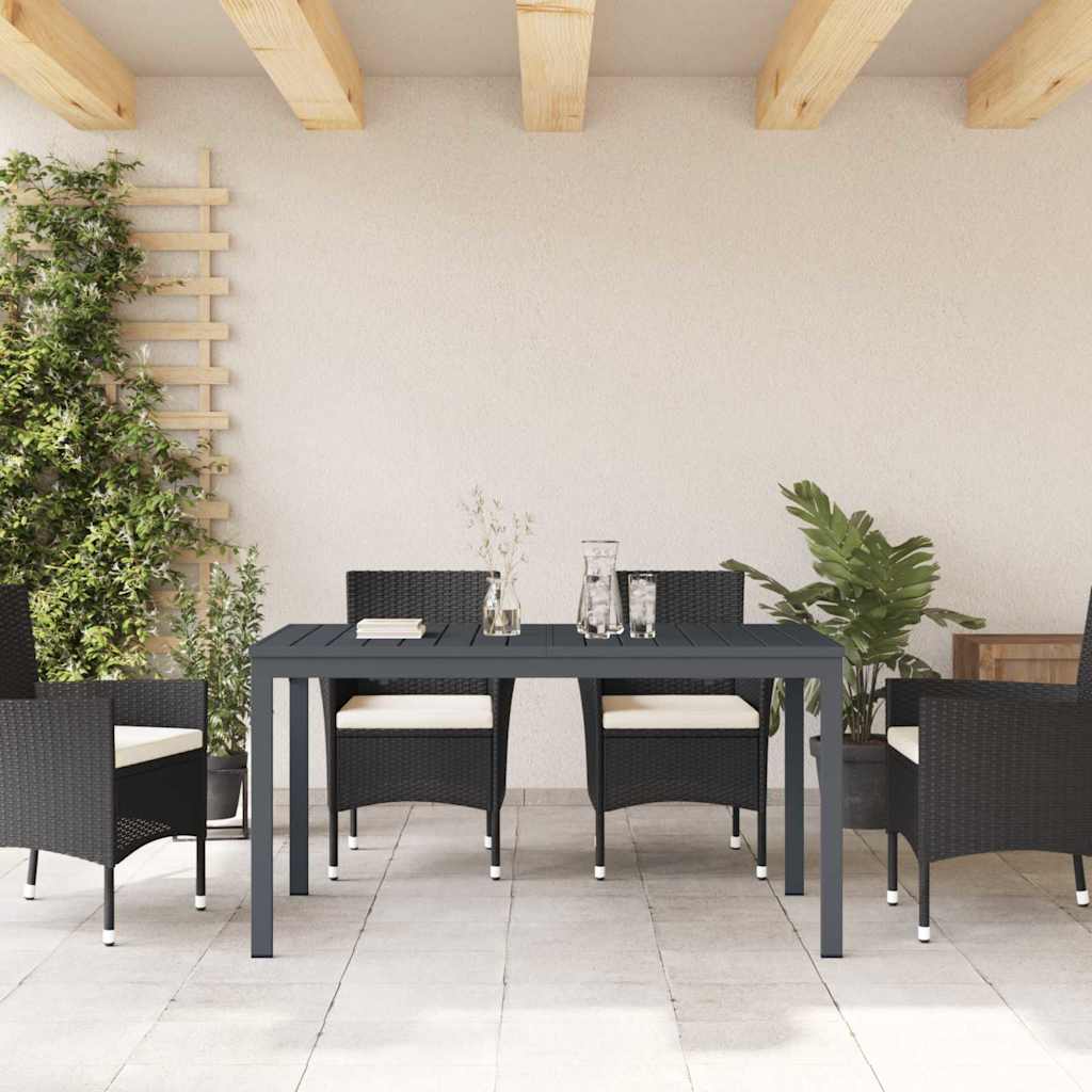Patio Table Anthracite 180 x 80 x 74 cm