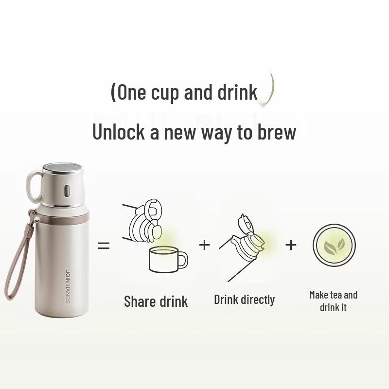 LINGCHEN 316 Stainless Steel Thermal Tea Infuser Bottle