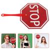 Educational Teaching Aid Handheld Double Side Plastic Go/Staop Sign For Kids Student Teacher Classroom Teaching Supplies