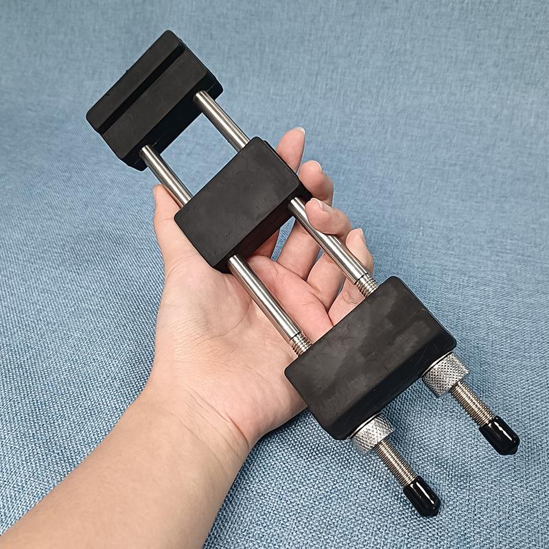 Stainless Steel Sharpening Stone Holder Whetstone Clamping Base Universal Non-slip Rubber Texture Anti-slip Grinding Tool Holder