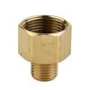 Leak proof Hose Adapter Golden 3cm 1.18inch Washer Rotatable Brass Connector