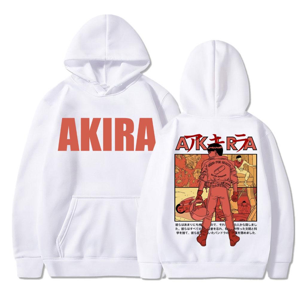 Bluzy z kapturem z grafiką Anime Neo Tokyo Akira Film Science Fiction Shotaro Kaneda Bluza Harajuku Luźna