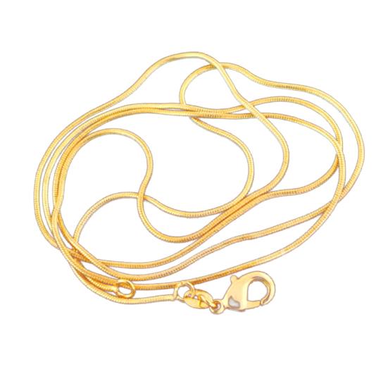 

Fashion Men Women Gold Plated Long Snake Chain Necklace Party Club Jewelry Gift