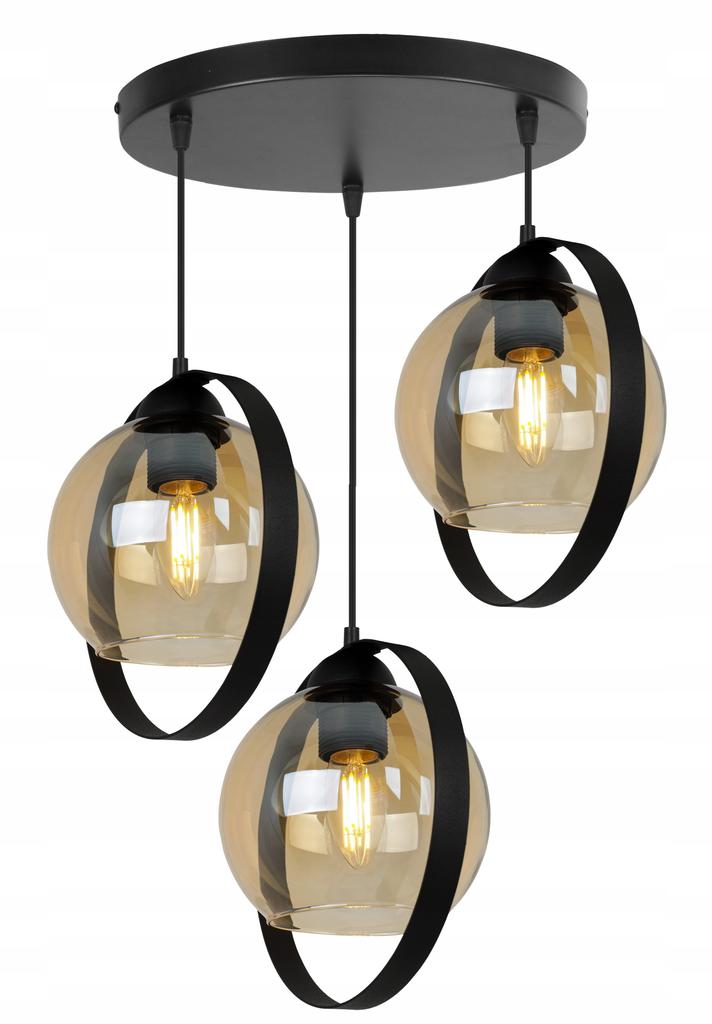 MODERNE HÄNGELAMPE GLAS-SCHIRM-RINGLE