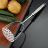 Manual 304 Stainless Steel Potato Masher Garlic Presser Kitchen Tool Fruit Vegetable Mash Avocado Smasher Pumpkins Crusher