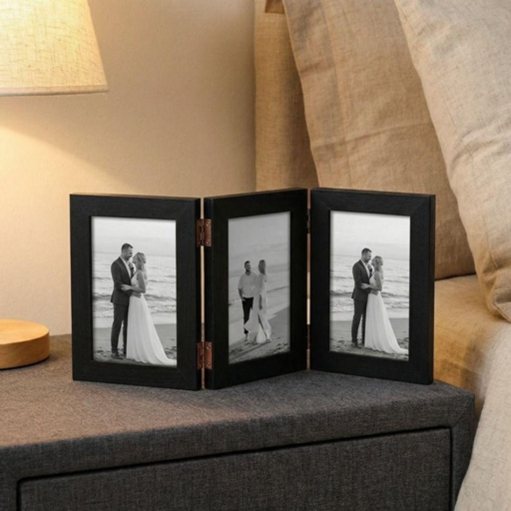 Modern Simple Desktop Picture Frame Rectangular Picture Frame Ornaments Folding Photo Frame  Gifts