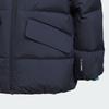 Adidas Down Jacket Duck Down Reversible Casual Warm Windproof Mid-Length Kids outerwear Legendary-Ink-Blue Light-Mint KC2817