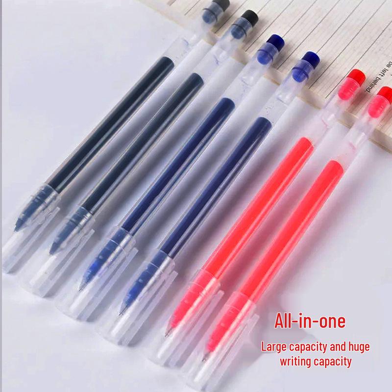 Quick-Dry Liquid Rollerball Pen - Super Writing Gel, Needle Point, Office & Student Use, Signature & Water-Based Pen