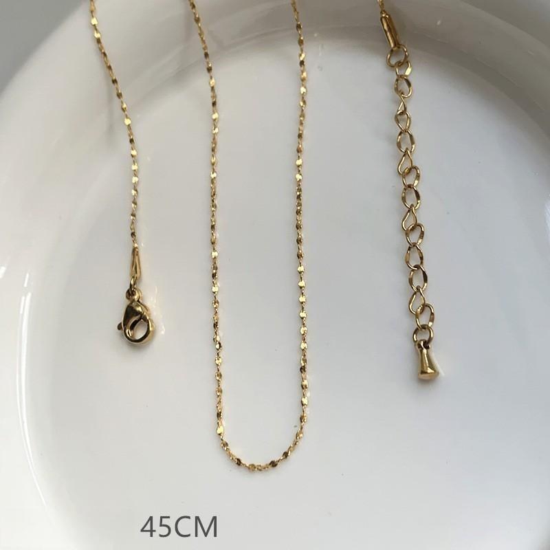 Stainless Steel Gold Plated Chain Necklaces | Dainty Figaro Link Twist Chain Chokers | Waterproof Hypoallergenic Jewelry for Wom