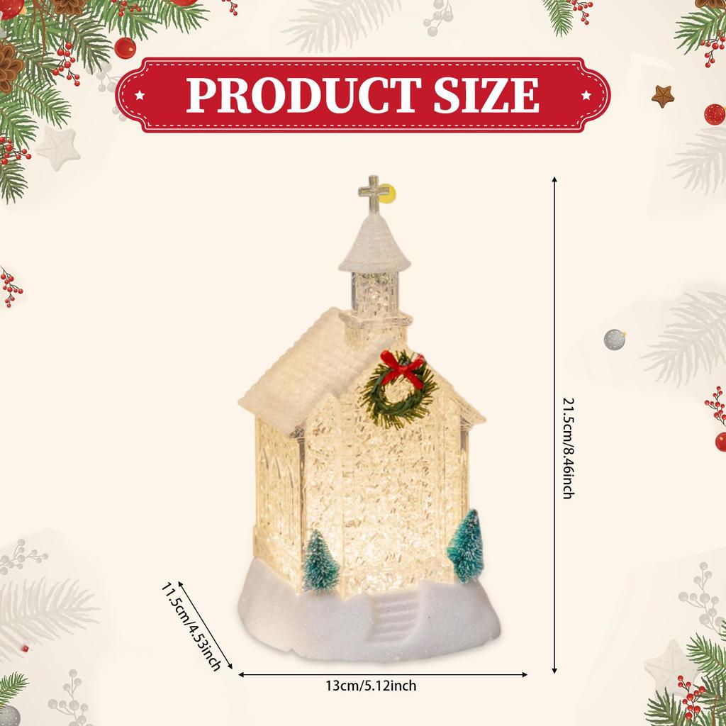 Christmas House LED House Night Light Gift Cute Craft Christmas Ornament
