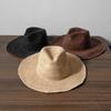 202507-hh5004A INS CHIC summer raffia grass soft brim shade panama holiday fedoras cap men women leisure JAZZ hat